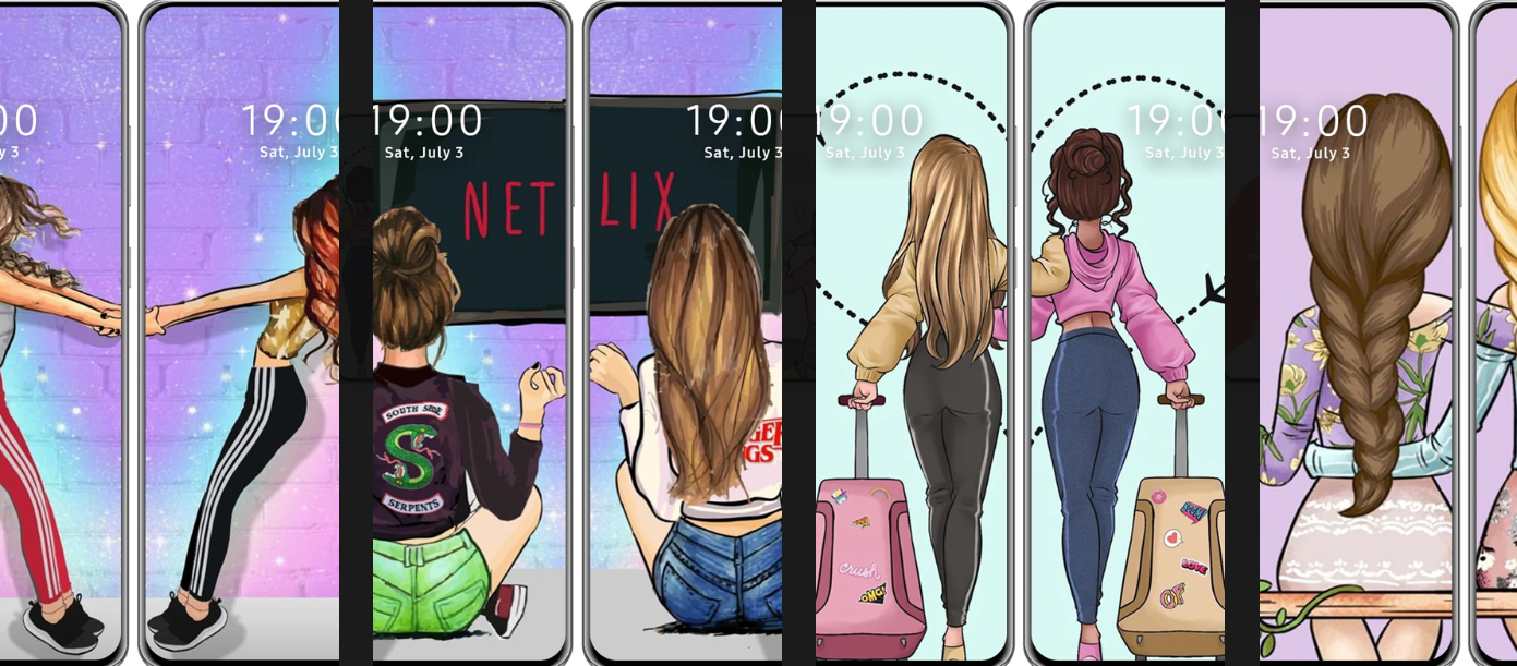 You will make your android phone display more beautiful and aesthetic. You’ll enjoy various types and images of best friend wallpapers for girls boys.