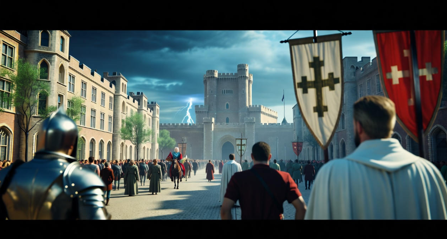 Faith Militant uprising in King’s Landing during Cersei Lannister’s reign in Game of Thrones.