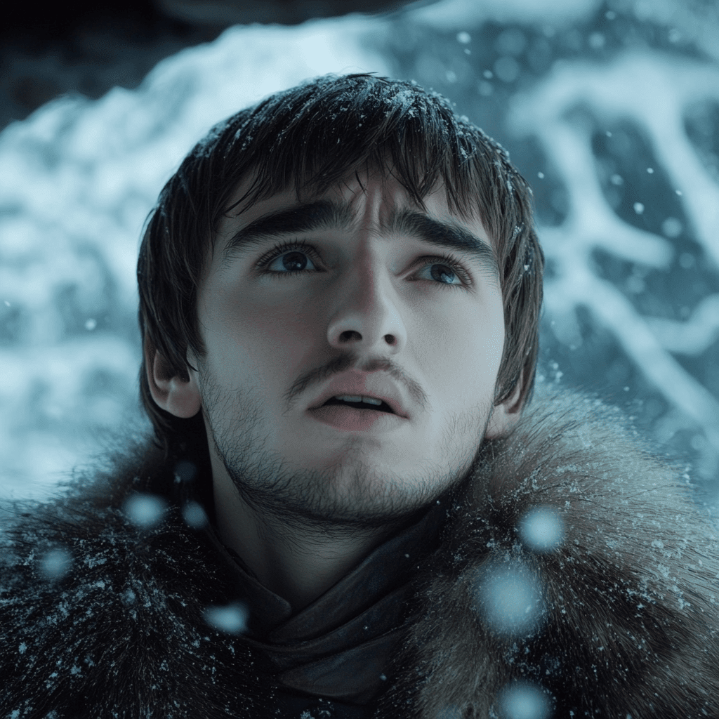 Image showcasing Bran Stark as the Three-Eyed Raven: His Journey & Powers